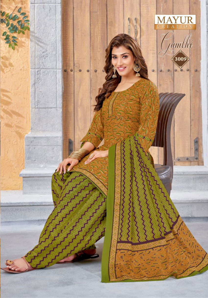 Gamthi Vol 3 By Mayur Printed Cotton Dress Material Catalog
